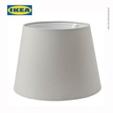 IKEA SKOTTORP Kap Lampu Abu-Abu Muda 33cm
