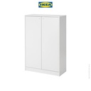 IKEA KLEPPSTAD Kabinet Tempat Sepatu Putih Minimalis 80x35x117 cm