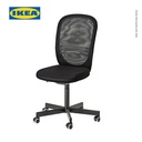 IKEA FLINTAN Kursi Kerja Kantor dapat Diputar Hitam
