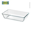 IKEA MIXTUR Piring Oven Kaca Bening 27x18cm