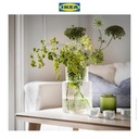 IKEA KONSTFULL Vas Bunga Minimalis Bahan Kaca Berpola 26cm