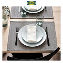 IKEA SILVERARV Alas Piring Krem/Biru 35x45cm