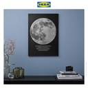 IKEA PJATTERYD Poster Pajangan Gambar Cahaya Bulan 50x70cm