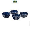 IKEA STRIMMIG Mangkuk Saji Biru 15cm Isi 4pcs