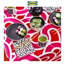 IKEA SOTRONN Tissue / Serbet Kertas Berpola Hitam Merah Muda 33x33cm Isi 30pcs
