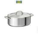 IKEA 365+ Panci Kaserol Dengan Penutup Stainless Steel 7L