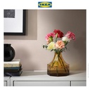 IKEA GOKVALLA Vas Bunga Minimalis Kuning Bahan Kaca 14x14x14cm