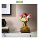 IKEA GOKVALLA Vas Bunga Minimalis Kuning Bahan Kaca 14x14x14cm