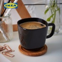 IKEA BACKIG Mug / Gelas Minum Hitam 35cl