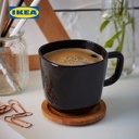 IKEA BACKIG Mug / Gelas Minum Hitam 35cl