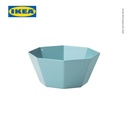IKEA GOKVALLA Mangkuk Saji Biru 13x13x6cm