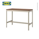 IKEA IDASEN Meja Serbaguna Minimalis 140x70x105cm Coklat/Krem