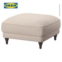 IKEA ESSEBODA Bangku Kaki Minimalis KNABACK Krem Muda/Cokelat
