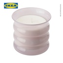 IKEA LUGNARE Lilin Beraroma Melati/Merah Muda Tahan 50 Jam