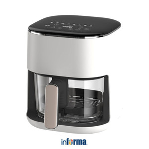 Kels 3 ltr Barsha Air Fryer Glass - Krem Beige Alat Masak Goreng Pembuat Makanan Penggoreng Tanpa Minyak Elektronik Dapur