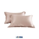 Informa Set 2 Pcs Sarung Guling Tencel Bolster Cover Aesthetic Pelindung Guling Polos Bolster Bed Case Aksesoris Tempat Tidur Bed Accessories