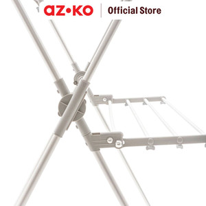 [EZO.0800008] AZKO Stora Jemuran Baju Lipat X-Shape Tempat Jemur Baju Drying Rack Gantungan Laundry Perlengkapan Rumah Tangga
