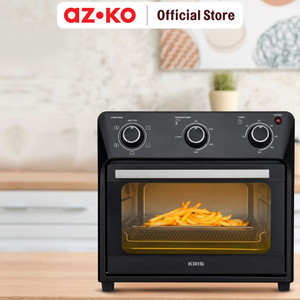 [EZO.0800012] AZKO Kris 28 ltr Air Fryer Oven 800 watt - Hitam Alat Masak Goreng Pembuat Makanan Penggoreng Tanpa Minyak Elektronik Dapur