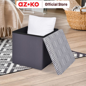 [EZO.0800052] AZKO Stora Bangku Ottoman Lipat Mzc Tempat Duduk Serbaguna Bangku Multifungsi Ottoman With Storage Furniture Hunian Minimalis