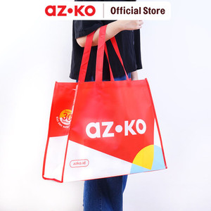 [EZO.0800053] AZKO Azko Tas Belanja Shopping Bag Kantong Blanja Tote Bag Belanjaan Serbaguna Tas Grosir
