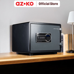 [EZO.0800058] AZKO Krisbow Vulcanic Brankas Tahan Api Fire Safety Brangkas Safety Box Tempat Barang Berharga Berangkas