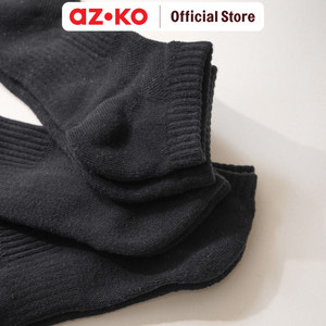 [EZO.0800086] AZKO Ataru Set 3 Pasang Kaus Kaki Pria Ankle Basic - Hitam Men Sockskaus Kaki Pendek Cowokkaos Kaki Ankle Shoespenghangat Kaki