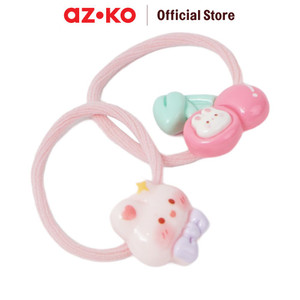 [EZO.0800099] AZKO Ataru Set 10 Pcs Ikat Rambut Anak Bunny Hair Tie Aksesoris Karet Rambut Cewek Iket Rambut Wanita