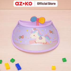 [EZO.0800124] AZKO Ataru Topi Visor Anak Unicorn - Ungu Aksesoris Kepala Visor Hat Topi Olahraga Running Visor Topi Visor Motif