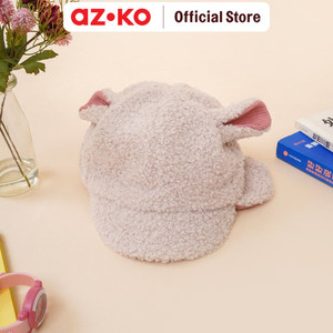 [EZO.0800131] AZKO Ataru Topi Bonnet Anak Fur Dengan Bunny Ears - Pink Aksesoris Kepala Kids Bonnet Hat Topi Stylish Anak Lucu Aksesoris Fashion Anak