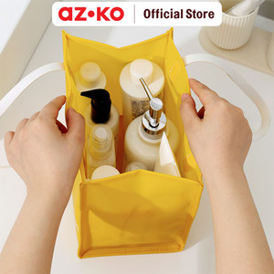 [EZO.0800137] AZKO Ataru Pouch Jelly Dengan Handle Random Tas Makeup Dan Skincare Organizer Alat Dandan Storage Bag