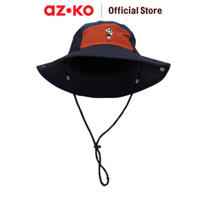 [EZO.0800163] AZKO Ataru Topi Bucket Color Block Dengan Hole - Biru Aksesoris Kepala Bucket Hat Topi Stylish Unisex Serbaguna Aksesoris Fashion Pria Wanita