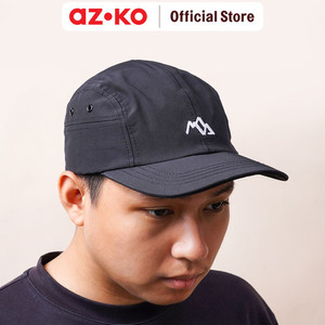 [EZO.0800166] AZKO Ataru Topi Baseball String Back Mountain - Hitam Aksesoris Kepala Baseball Cap Topi Stylish Unisex Serbaguna Fashionable Hat Aksesoris Fashion Pria Wanita