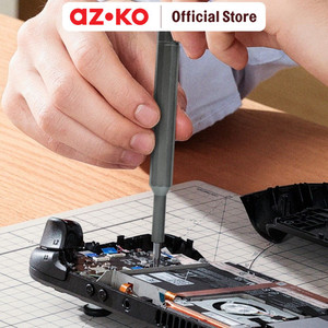 [EZO.0800172] AZKO Maxbuilt Set 25 Pcs Obeng Presisi - Abu-Abu Screwdriver Alat Perkakas Peralatan Elektronik Perlengkapan Electronic