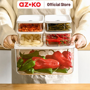 [EZO.0800179] AZKO Picas Set 5 Pcs Wadah Makanan Food Container Kotak Makan Food Grade Serbaguna Tempat Makanan Food Storage Kitchenware