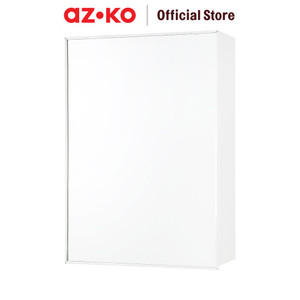 [EZO.0800180] AZKO Fosa Kabinet Dinding Kamar Mandi Dengan Cermin - Putih Organizer Serbaguna Rak Sabun Shampoo Tempat Peralatan Mandi Bathroom Wall Cabinet