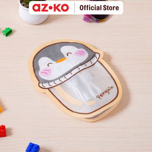 [EZO.0800184] AZKO Ataru 13.5X18 cm Set 3 Pcs Plastik Pembungkus Makanan Zipper Penguin packaging pembungkus makanan kantong pengemas food packing