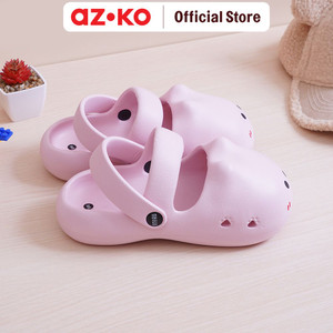 [EZO.0800191] AZKO Ataru Ukuran 40/41 Sandal Wanita Mary Jane Cat - Pink women slipper sendal kasual alas kaki perempuan stylish