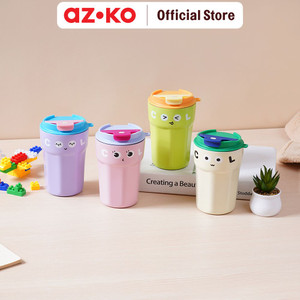 [EZO.0800200] AZKO Ataru 420 ml Mug Vacuum Flask - Ungu/Biru tempat air minum panas dingin wadah minuman vakum flask perlengkapan minum