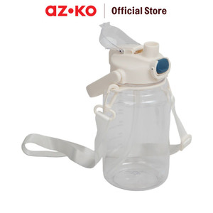 [EZO.0800203] AZKO Ataru 1.2 ltr Botol Minum Tritan - Putih water drinking bottle botol air bpa free wadah minuman perlengkapan minum drinkware