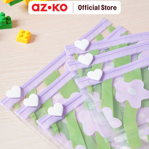 [EZO.0800205] AZKO Ataru 20.5X13 cm Set 6 Pcs Pouch Travel Slider slider bag kantong plastik serbaguna space-saving plastic bag perlengkapan camping dan travel