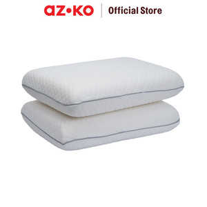 [EZO.0800240] AZKO Sleeplite 60X40 cm Set 2 Pcs Bantal Memory Foam - Putih pillow bantal empuk perlengkapan kamar tidur aksesoris kasur