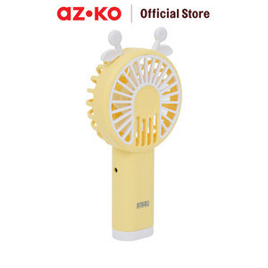 [EZO.0800241] AZKO Ataru Kipas Angin Portabel Rechargeable Bee 2 - Kuning portable fan kipas mini travel serbaguna kipas angin isi ulang penyejuk udara