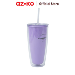 [EZO.0800248] AZKO Ataru 750 ml Botol Minum Double Wall Dengan Sedotan Ps Pp wadah minuman food grade botol tumbler bening double wall drinkware water bottle travel