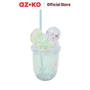 [EZO.0800250] AZKO Ataru 350 ml Tumbler Double Wall Dengan Sedotan Ps Random wadah minuman food grade botol tumbler bening double wall drinkware water bottle travel