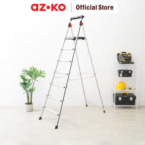 [EZO.0800276] AZKO Fixsteps Tangga Lipat Aluminium American Type 7 Step multifunction household ladder peralatan rumah tangga buka tutup foldable ladder