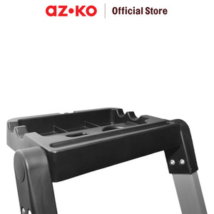 [EZO.0800278] AZKO Krisbow Tangga Aluminium Dengan Handle 4 Step multifunction household ladder peralatan rumah tangga buka tutup foldable ladder