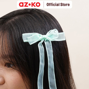 [EZO.0800297] AZKO Ataru Set 2 Pcs Jepit Rambut Anak Long Ribbon - Biru Baby kids hair clip aksesoris jepitan anak cewek penjepit hiasan rambut anak aksesori kepala