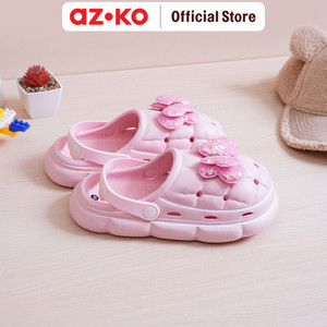 [EZO.0800308] AZKO Ataru Ukuran 32/33 Sandal Anak Clogs Butterfly - Pink kid slippers sepatu sandal alas kaki sendal santai anak