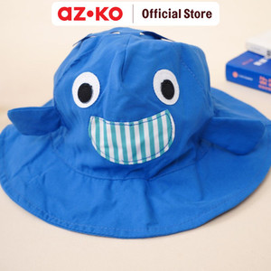 [EZO.0800309] AZKO Ataru Topi Bucket Anak Shark - Biru aksesoris kepala kids bucket hat topi stylish anak lucu serbaguna aksesoris fashion anak
