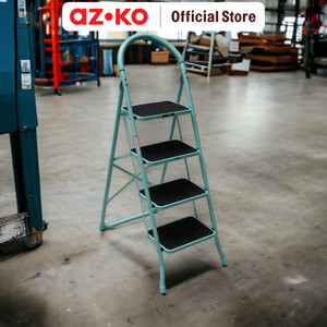 [EZO.0800310] AZKO Fixsteps Tangga Lipat Aluminium Stool Multifunction Household Ladder Peralatan Rumah Tangga Buka Tutup Foldable Ladder